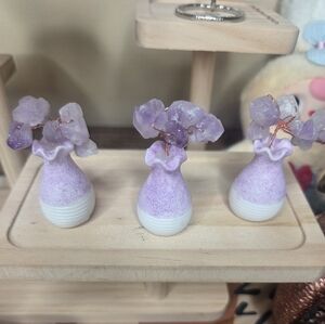 Amethyst Chips In Resin Purple Vase